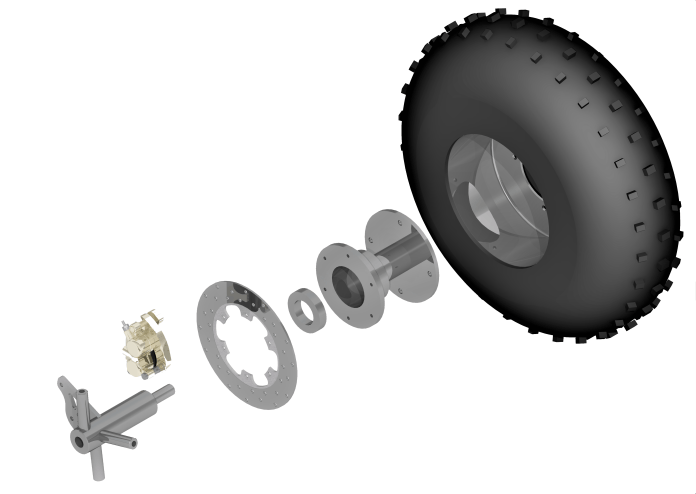Wheel Assembly Exploded Development and Integration of Automotive Uprights | Sameer Meshram